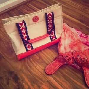 Tory Burch tote. 10.5 X 15.5